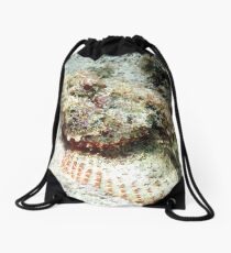 Scorpion Fish in the Sand Drawstring Bag