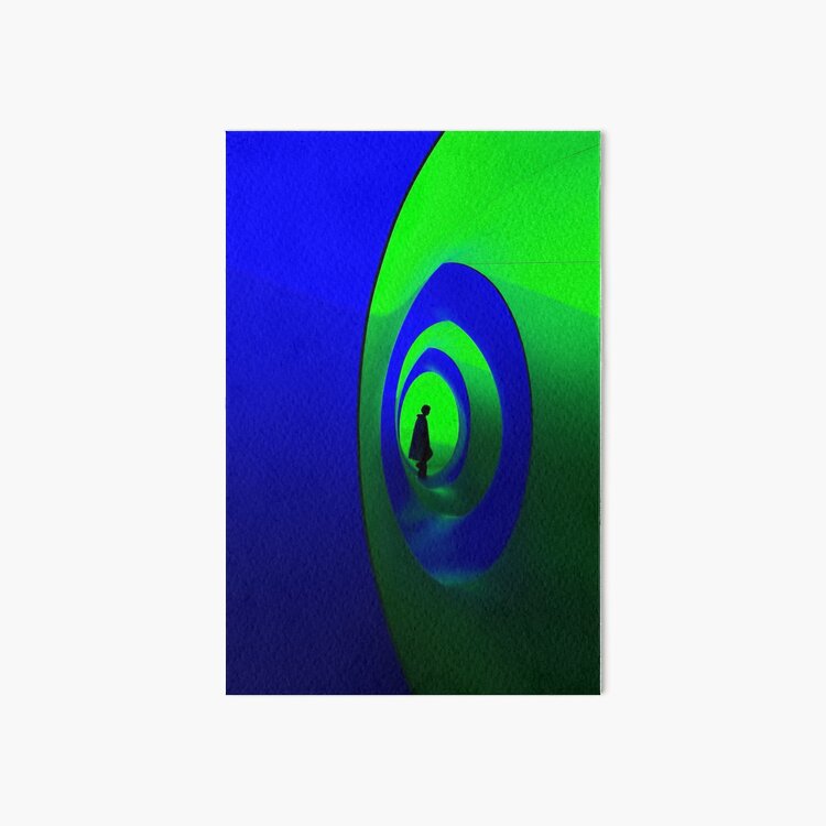 Blue and Green Solo Art Board Print