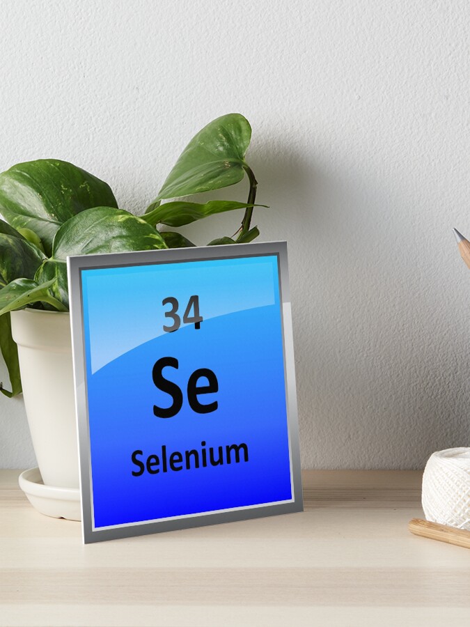 Selenium Element Symbol Periodic Table Art Board Print