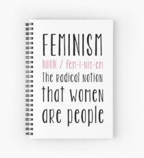 Feminism definition Spiral Notebook