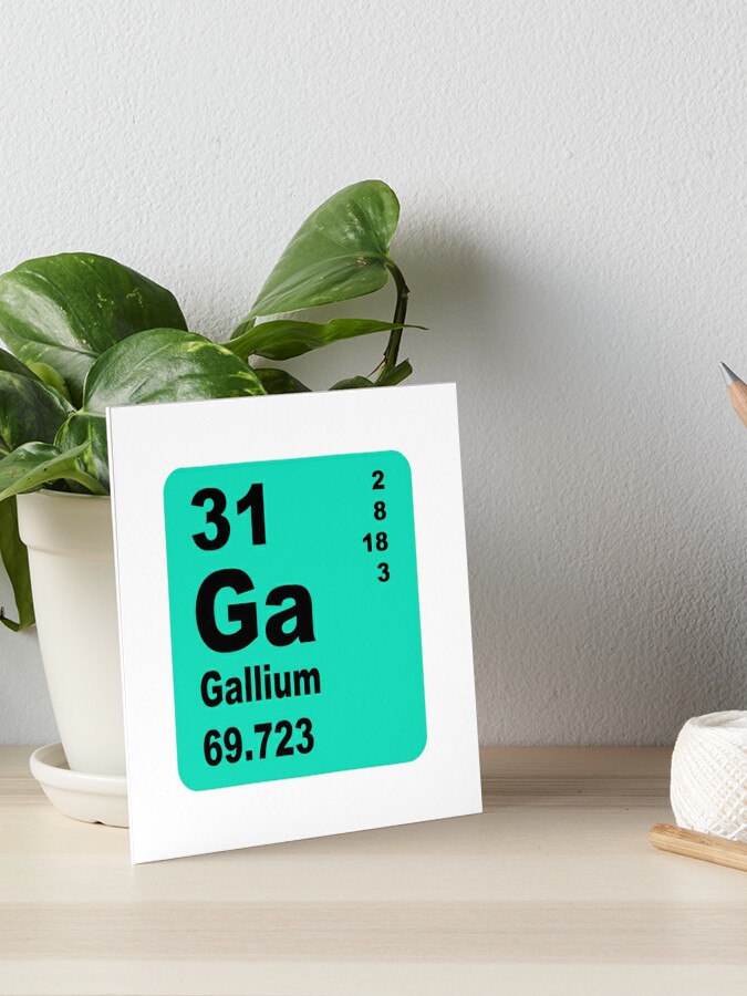 Gallium Periodic Table Of Elements Art Board Print