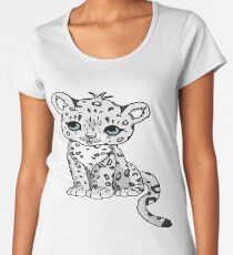 Snow Leopard Premium Scoop T-Shirt