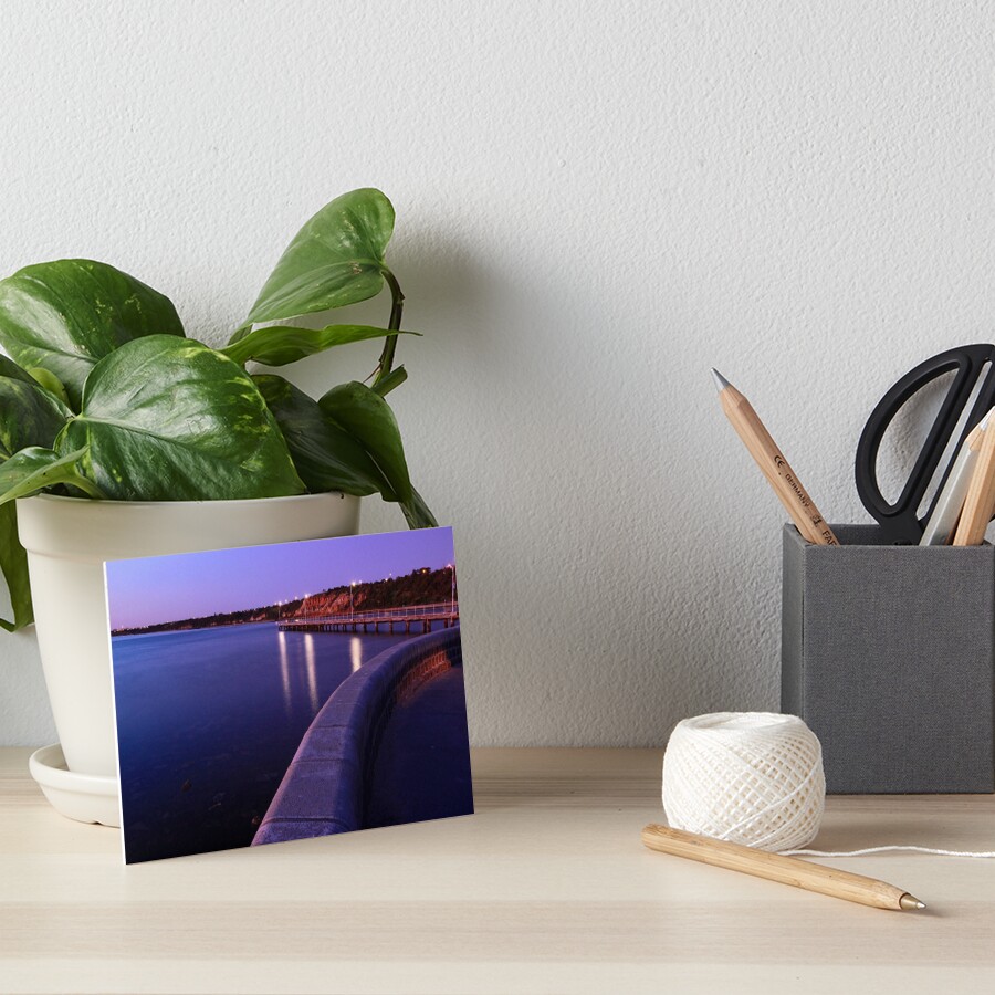 Half Moon Bay - Black Rock Art Board Print