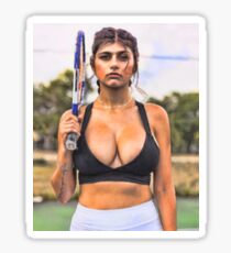 Mia Khalifa Inspired Artwork, Mia Khalifa Colored Pencil and Pastel Art 4 Sticker