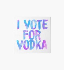 Ich liebe Wodka College Party Aufkleber Galeriedruck