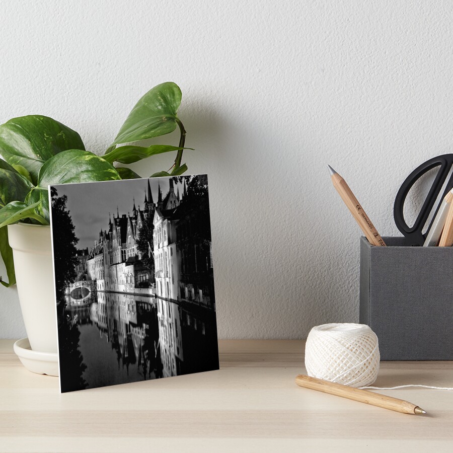 Canals of Bruges Art Board Print