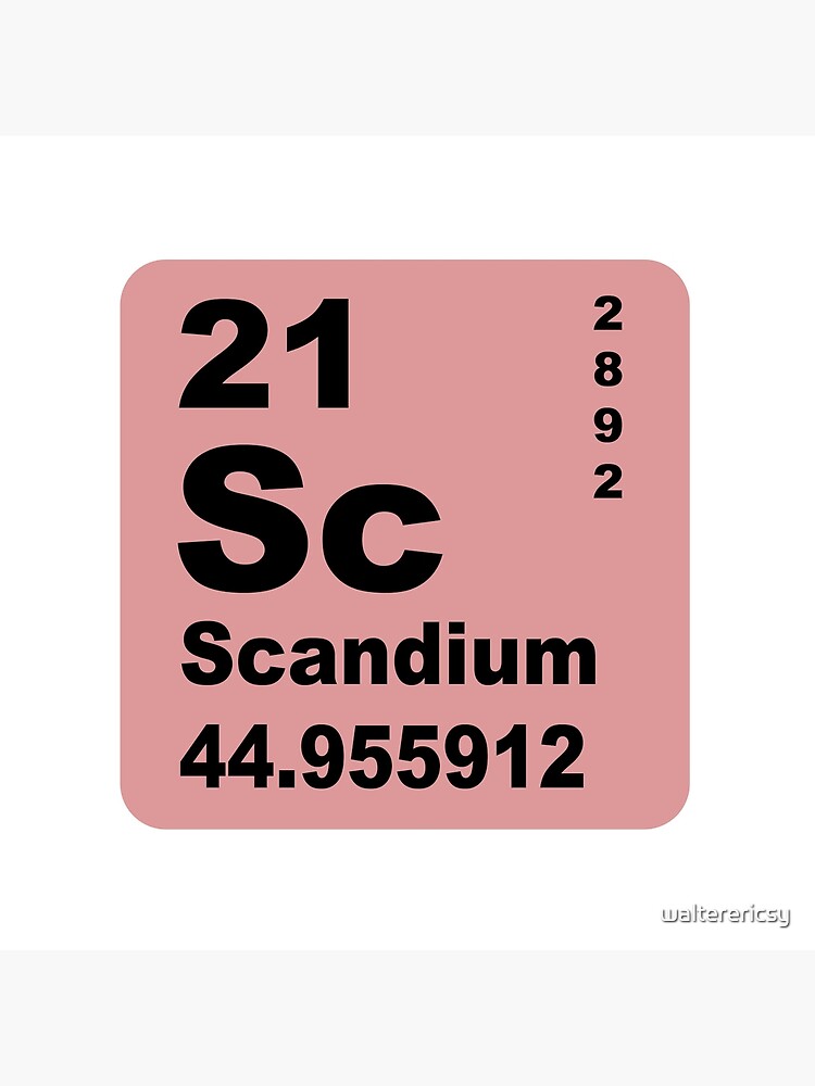 Scandium Periodic Table Of Elements Art Board Print