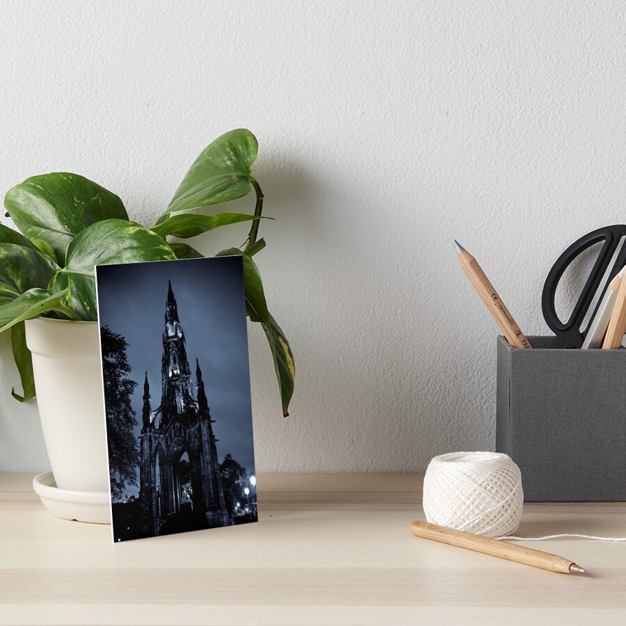 Gothic Rocketship Art Board Print