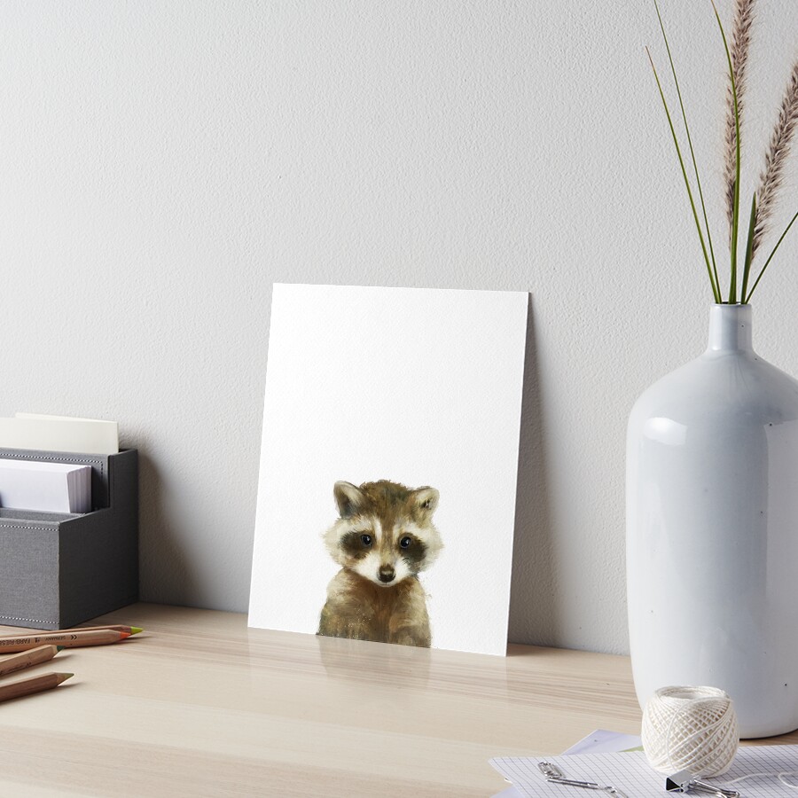 Little Raccoon Art Board Print