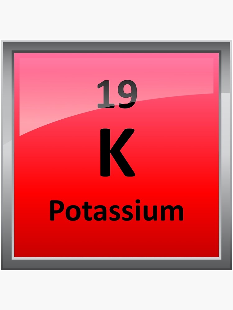 Potassium K Periodic Table Element Symbol Art Board Print