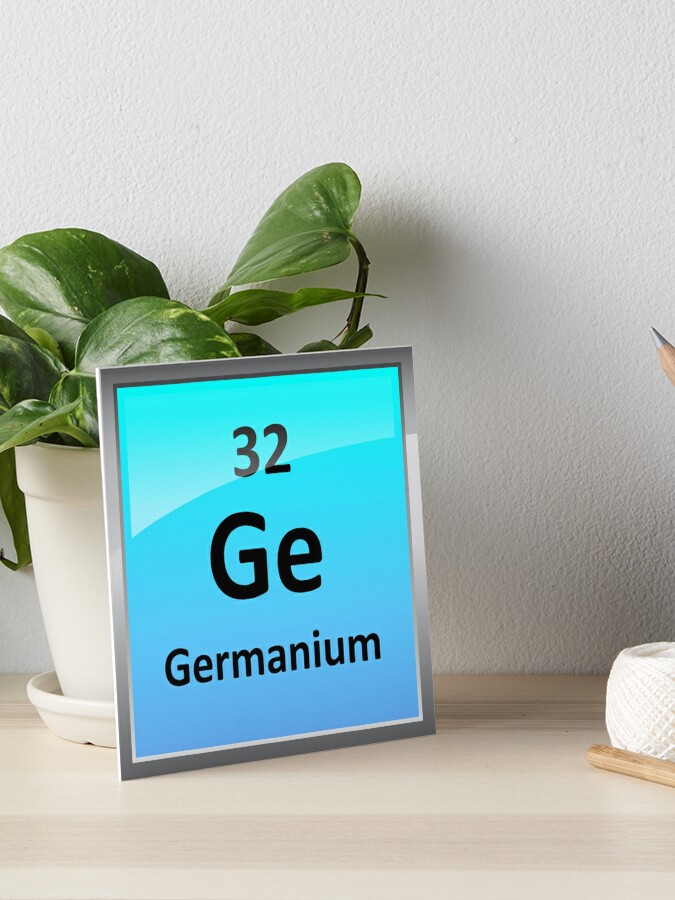 Germanium Element Tile Periodic Table Art Board Print