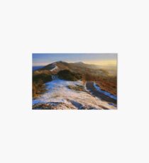 Malvern Hills: Winter Walk Art Board Print