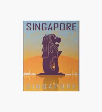 Singapore vintage poster Art Board Print