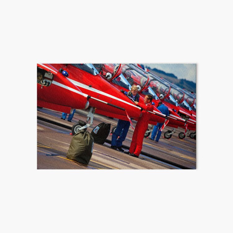 Red Arrows Art Board Print