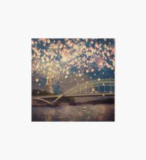Love Wish Lanterns over Paris Galeriedruck
