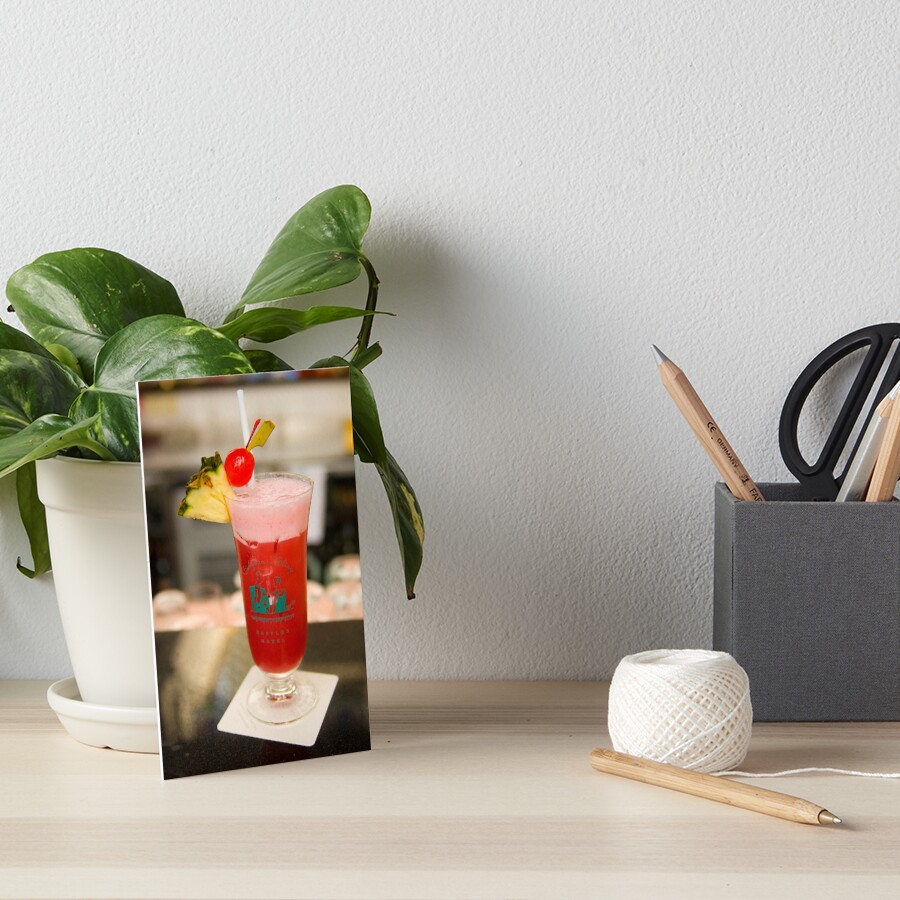 The famous Singapore Sling Art Board Print