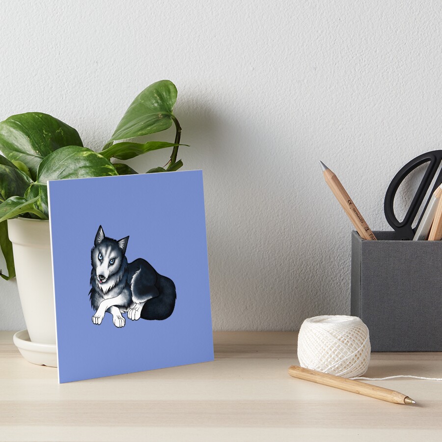 Husky Art Board Print