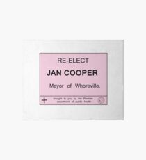 Lámina rígida Pawnee reelige a Jan Cooper