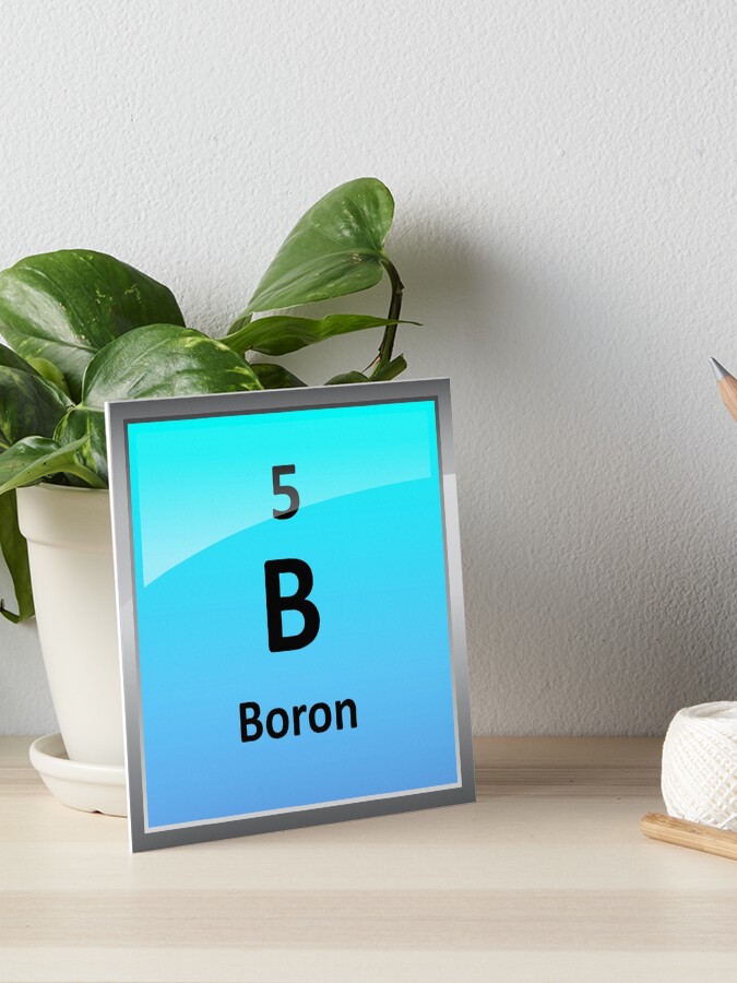 Boron Element Tile Periodic Table Art Board Print