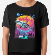Rad Shark Chiffon Top