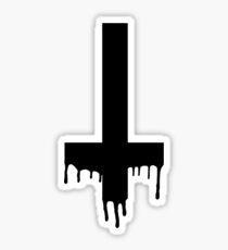 dripping cross Sticker