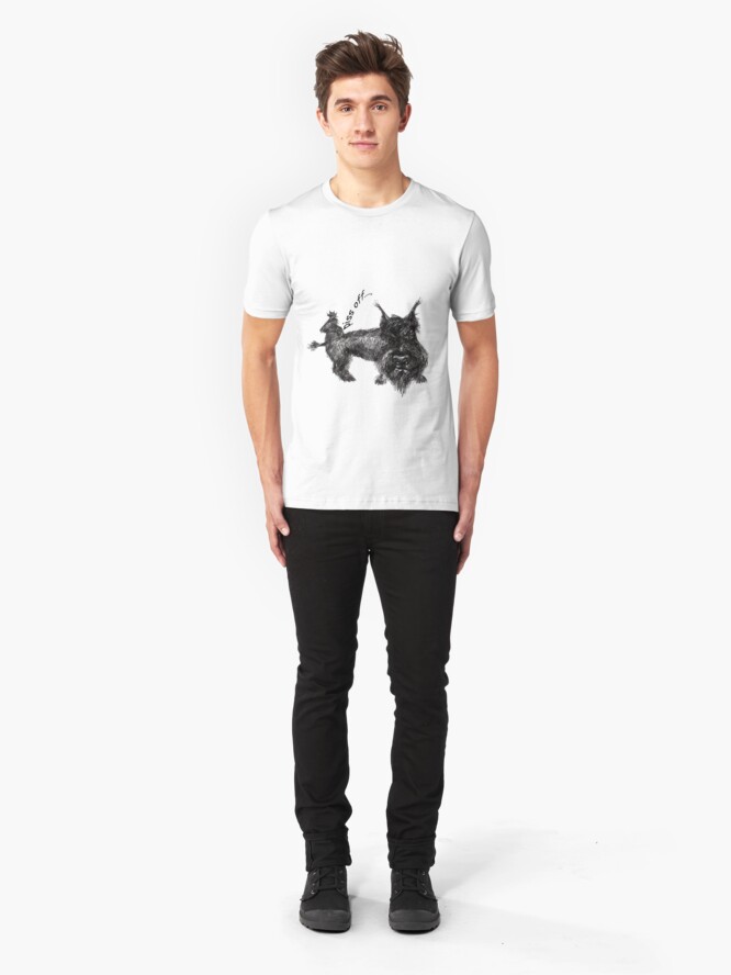 Alternate view of Piss off Slim Fit T-Shirt