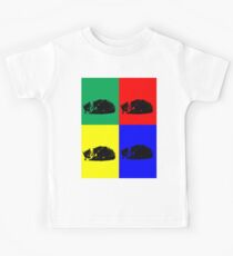 Pop Art Tabby Cat Kids Tee