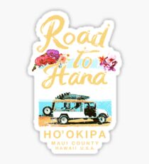 HANA Maui Road to Hana Hawaii Vintage Hawaiian Sticker