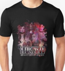 V5 Chicago bei Nacht Kickstarter Slim Fit T-Shirt