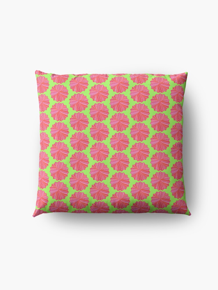 Alternate view of Electric Field Art III Repeating Floor Pillow