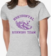 Horizontal Running Team Women's Fitted T-Shirt
