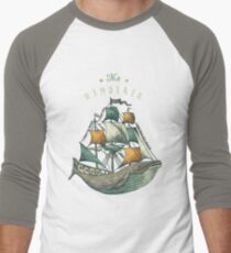 Whale | Petrol Grey Men's Baseball ¾ T-Shirt