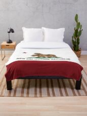 New California Republik Flagge Original Fleecedecke