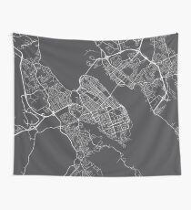 Halifax Karte, Kanada - Grau Wandbehang