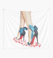 Blaue Bogen Louboutins Wandbehang