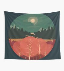 Midday Mountains Wall Tapestry