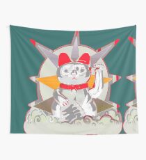 glückliche Katze Wandbehang