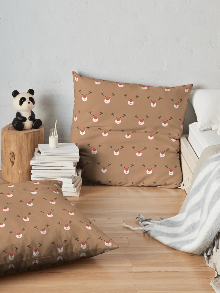 Alternate view of Rudolph Clones (Patterns Please) Floor Pillow