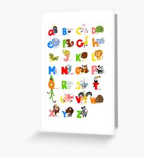 ABC (english) Greeting Card