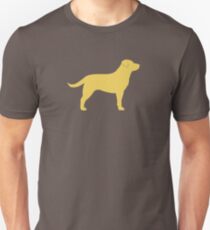 Camiseta unisex Yellow Labrador Retriever Silhouette (s)