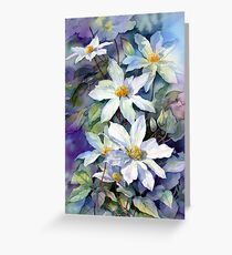 May Morning Clematis Greeting Card