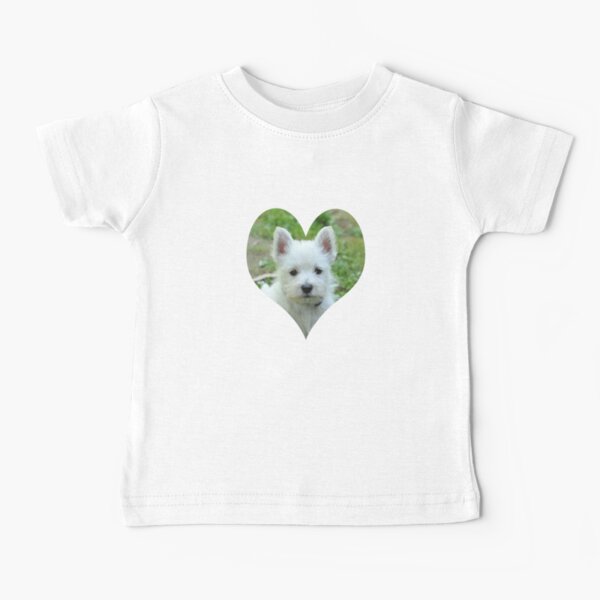 West Highland White Terrier Puppy portrait 2 Baby T-Shirt