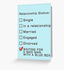 Blue Box Greeting Card