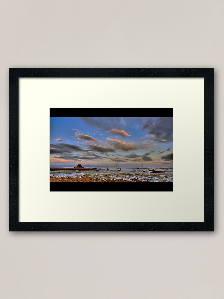Alternate view of Sunset boats Framed Art Print
