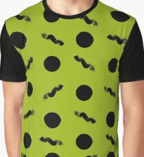 Discs & Flows (Yellowgreen & Black) Graphic T-Shirt