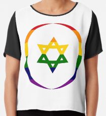 Jewish (Rainbow) Third Culture Series Chiffon Top