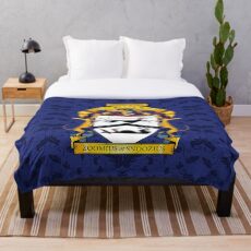 Greyhound Heraldry: Greyt Black Hound Throw Blanket