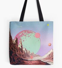 Green Moon Tote Bag