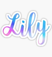 Lily Name Stickers | Redbubble