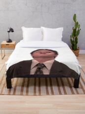 Dwight Schrute - Skin Mask Throw Blanket